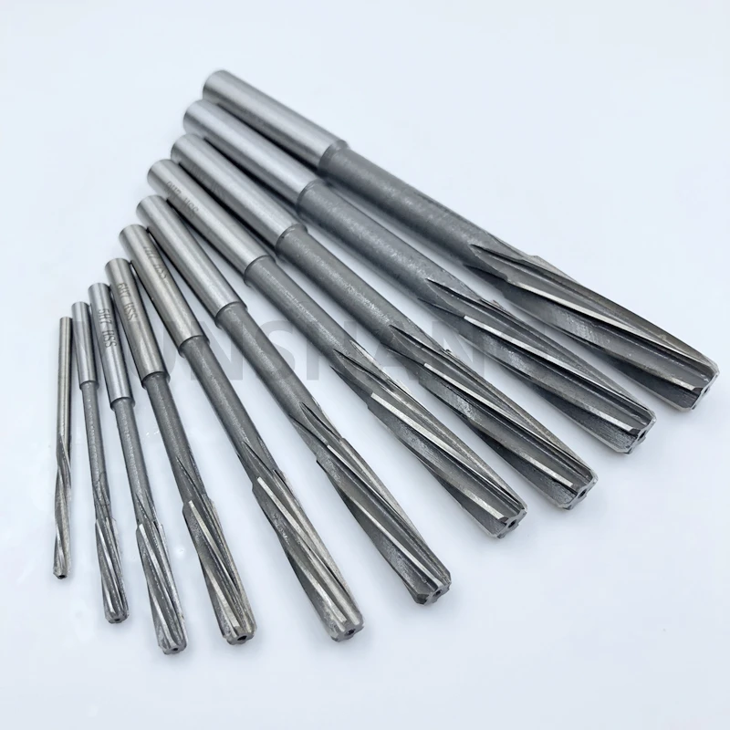 Spiral Machine Reamer HSS H7 D3mm-D20mm Precise Cutting for Metal Steel Aluminum Hole Expansion Drill CNC Tool