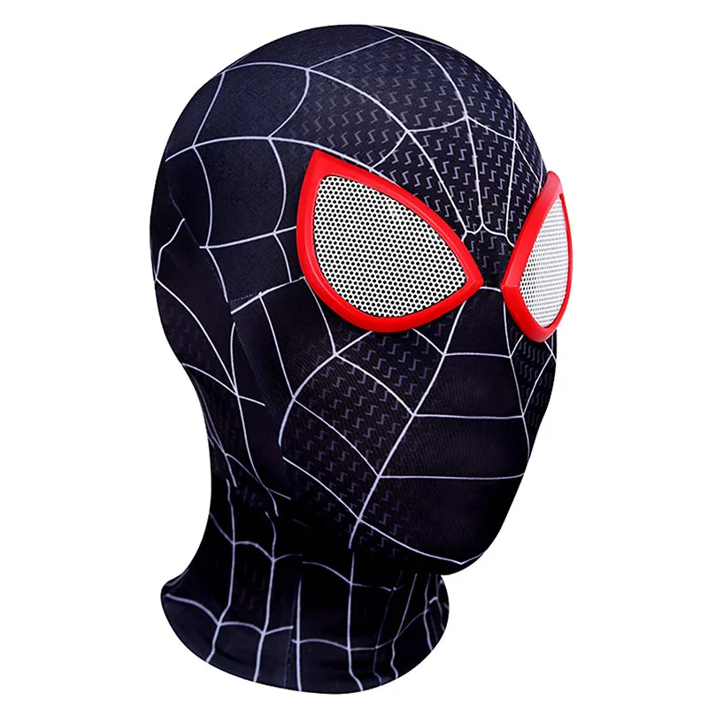 Iron Man Spiderman 3D Masker voor Kinderen Volwassen Superheld Cospaly Miles Morales Gwen Masker Halloween Kostuum Props Hoofddeksels