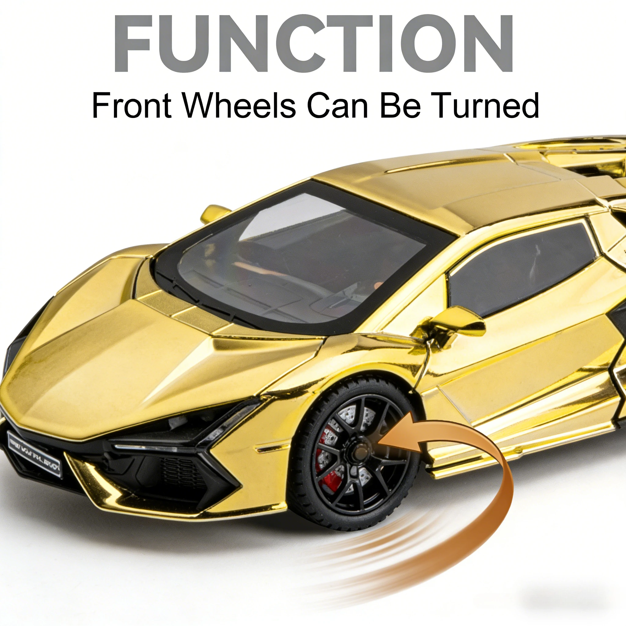 🏎️   1:24 legering gegoten supercar |   Geluid-licht + open deuren + terugtrekken – perfect kindercadeau!