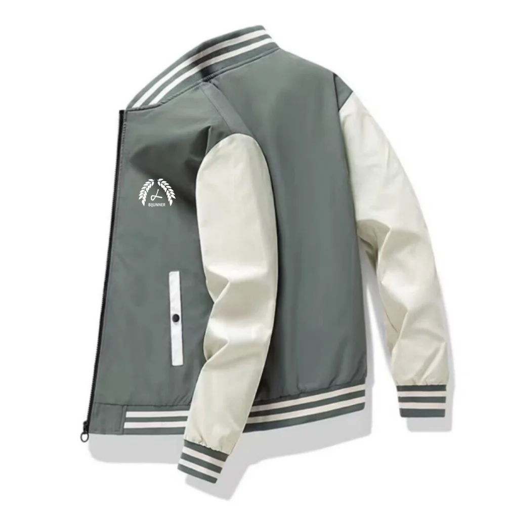 High Quality Men golf Jackets and Coats Brand Outdoors Windproof Contrast Clothing Baseball Collar Casual Jacket Spring Autumn
