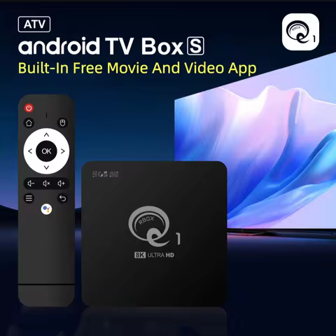 Android14 TV Box Q1 Allwinner H313 Free IPTV included Supports 2.4G&amp;5G Dual Wifi 8K Media Player TV Box Voice Set Top Box
