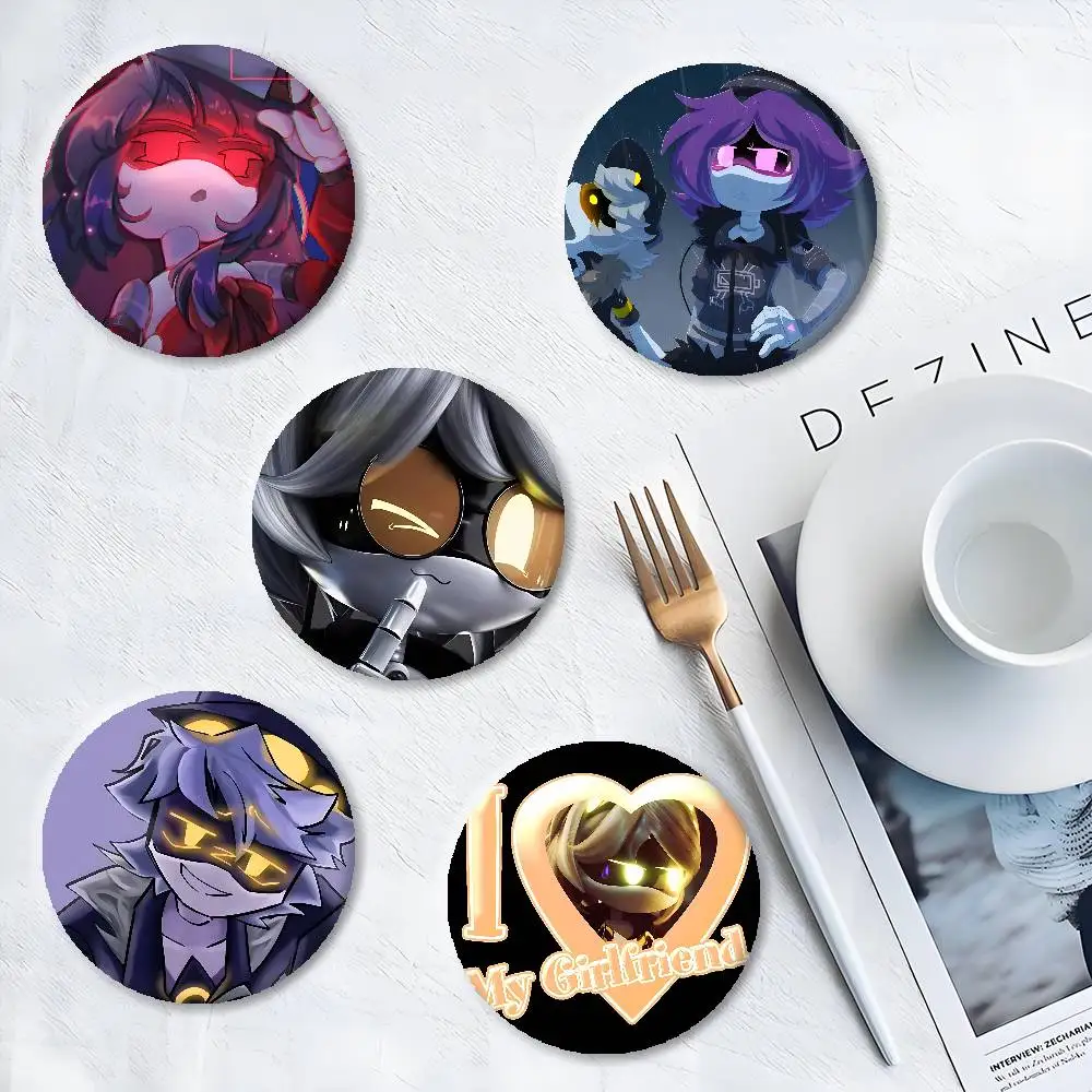 Anime Badges Tinplate Soft Button Pin Brooch Metal M-Murder D-Drones Badge Custom Jewelry Accessories Hat Bag Lapel