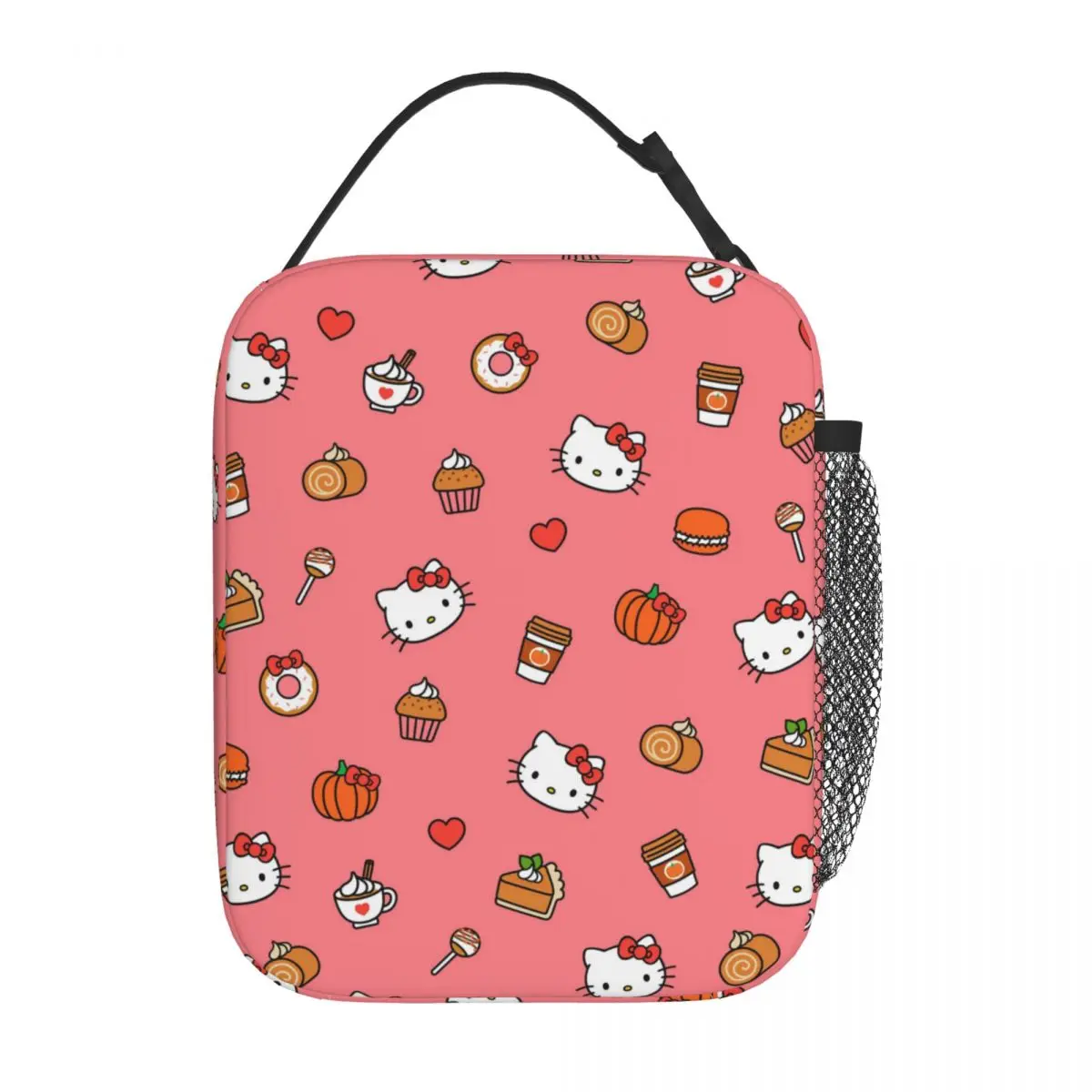 

Hello Kitty Insulated Lunch Bag Food Bag Portable Cooler Thermal Lunch Boxes For Work