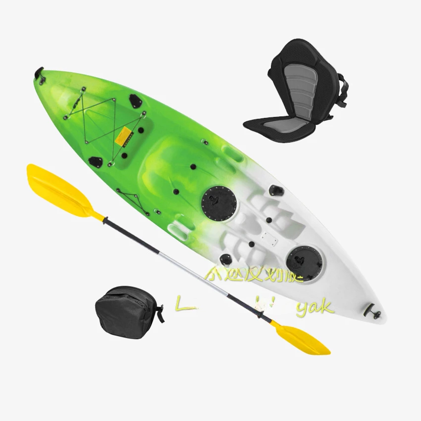 Price reduction promotion for single kayak, plastic hard boat, non inflatable boat, ocean boat, canoe, single boat, thickened