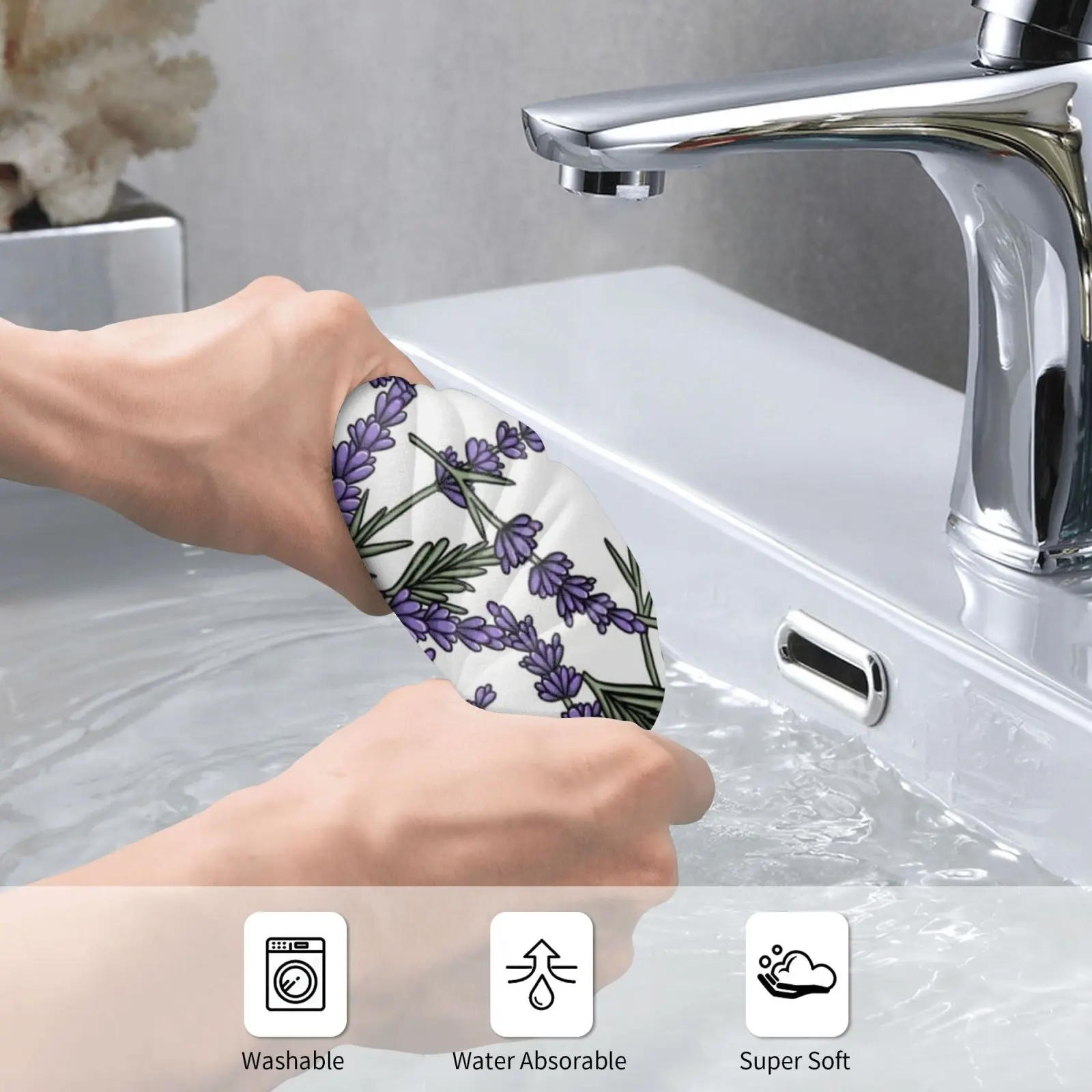 Lavender Fields Custom Towel Bath Towel Lavender Purple Mauve Lilac Pastel Sage Green Soft Herb Essential