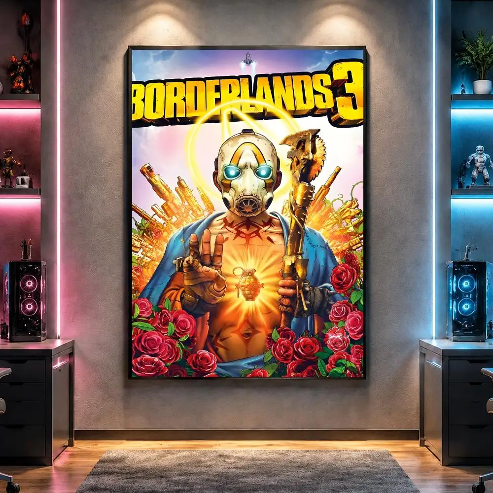 Game B-Borderlands Looter Shooter Poster Wall Art Bedroom Living Room Dorm Bar Cafe Gym Studio Home Decor Gifts