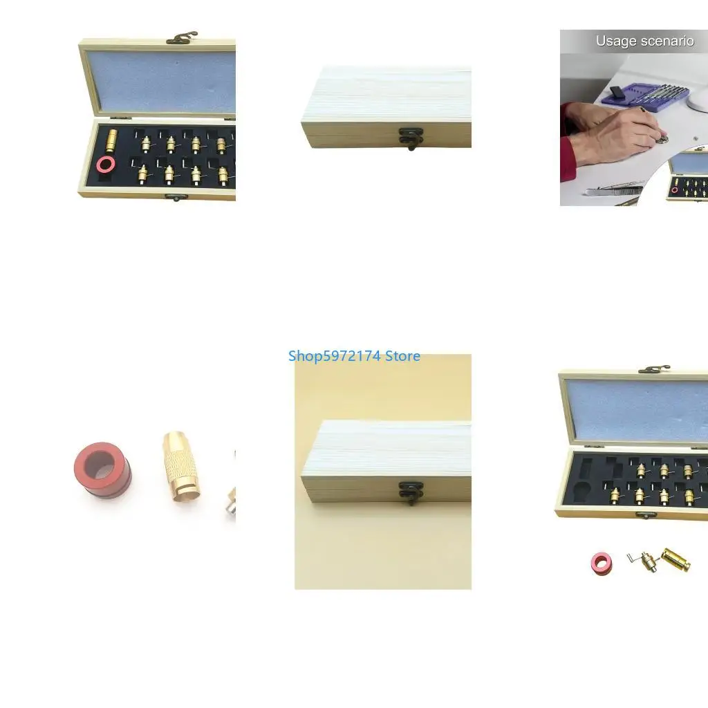 Y3NB Complete Watch Repair Mainspring Winder Watch Winder Tool Set Durability Metal Design for Hobbyists and Professional