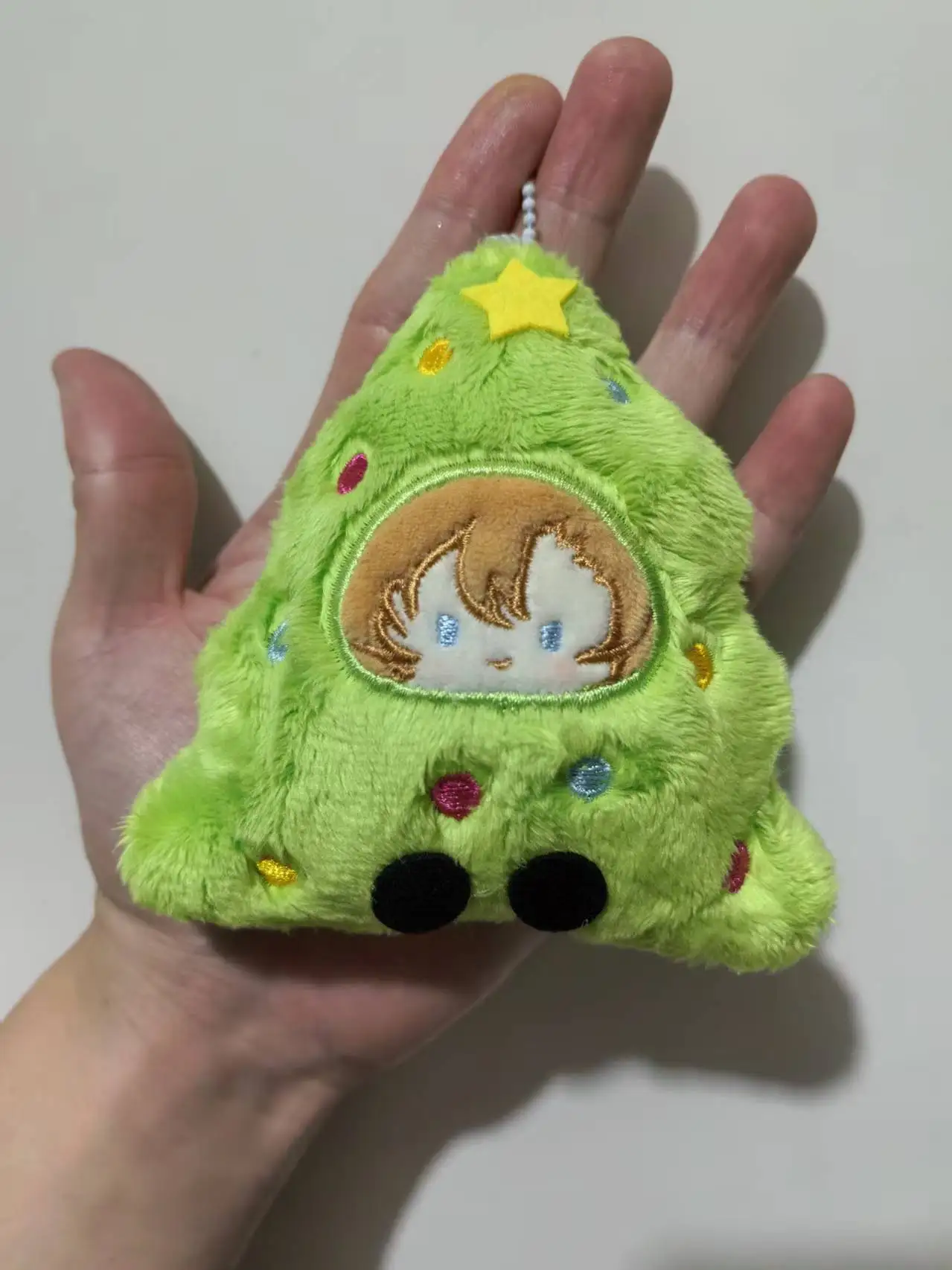 애니메이션 봉고 스트레이 도그스 크리스마스 트리 플러시 만화 인형 코스프레 학교 가방 장식 백팩 펜던트 팬들을 위한 크리스마스 선물