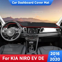 For KIA NIRO EV DE 2016-2020 Car Dashboard Avoid Light Pad Instrument Platform Desk Cover Mats Carpets Anti-UV Accessories