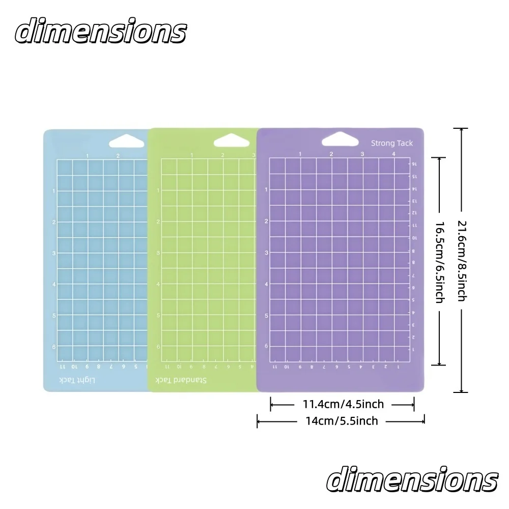 Cutting Mat For Cricut Joy(4.5*6.5in),Adhesive&Sticky Non-Slip Flexible Square Gridded Cut Mats Set For Vinyl, Crafts, Quilting