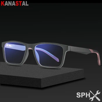 ผู้ชาย Anti Blue Light Blocking สายตาสั้นแว่นตาอ่านหนังสือ TR90 คอมพิวเตอร์กรอบแว่นตาผู้หญิง Prescription แว่นตา Presbyopic