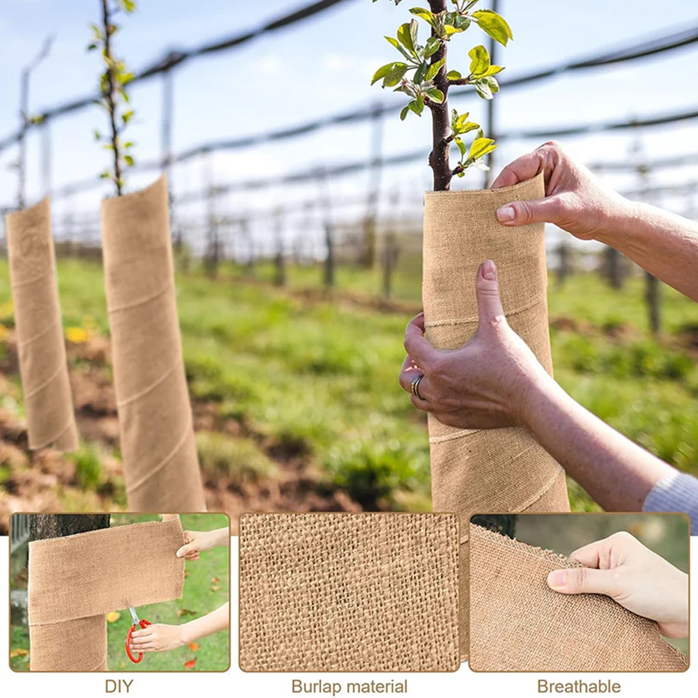 Plants Burlap Tree Protector Cold-proof Wrapper Protective Film Practical Chocolate Warm Keeping Protection Cloth For