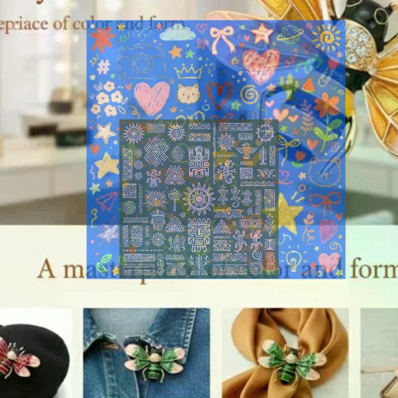 Multi Color Enamel Bee Brooch Gold Plated Details Fine Craft For Outfit Decoration Daily Wear And Gifts For Women