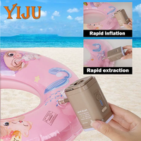 YIJU Electric Air Pump Portable Wireless Air Compressor Inflator/Deflator Pumps for Inflatable Cushions Air Beds Boat Swimming