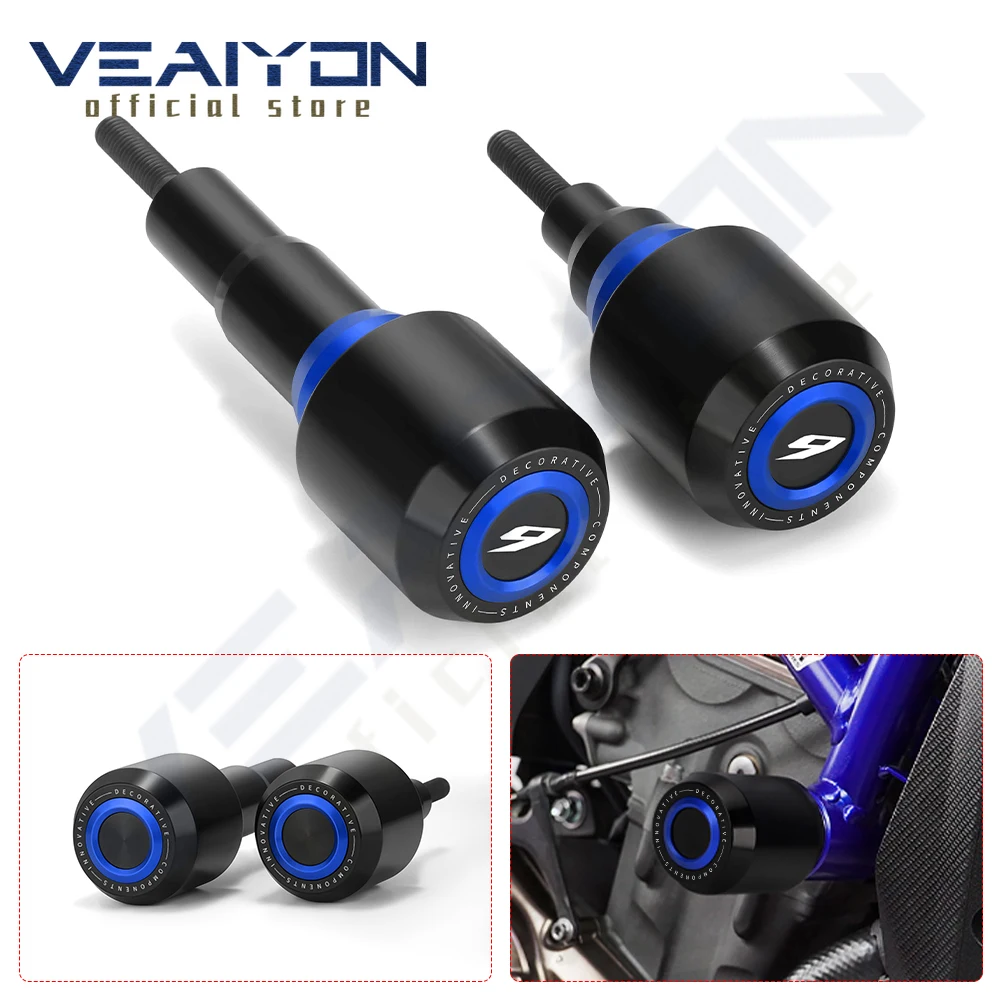 Для мотоциклов Tracer 9 GT Tracer 9GT 2021 2022 2023 2024: Алюминиевые слайдеры для рамы, защита от падений, аксессуары для предотвращения столкновений