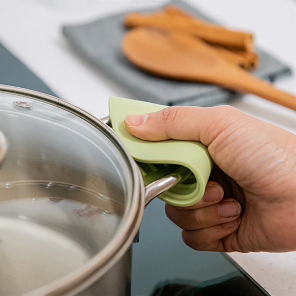 

2Pcs Silicone Pot Handle Covers Heat Resistant Pan Handle Protectors Anti Scald Sleeve for Cast Iron Skillet and Cookware