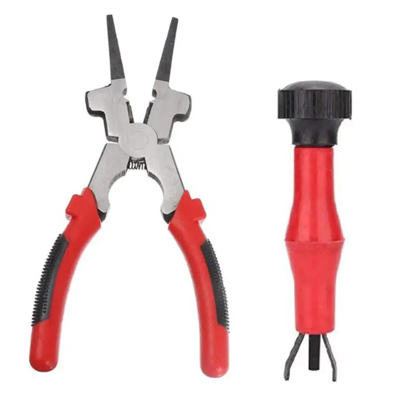 A74E-MIG Welding Pliers Multifunction MIG Welding Pliers 8Inch With Insulated Handle, Mig Nozzle Cleaner