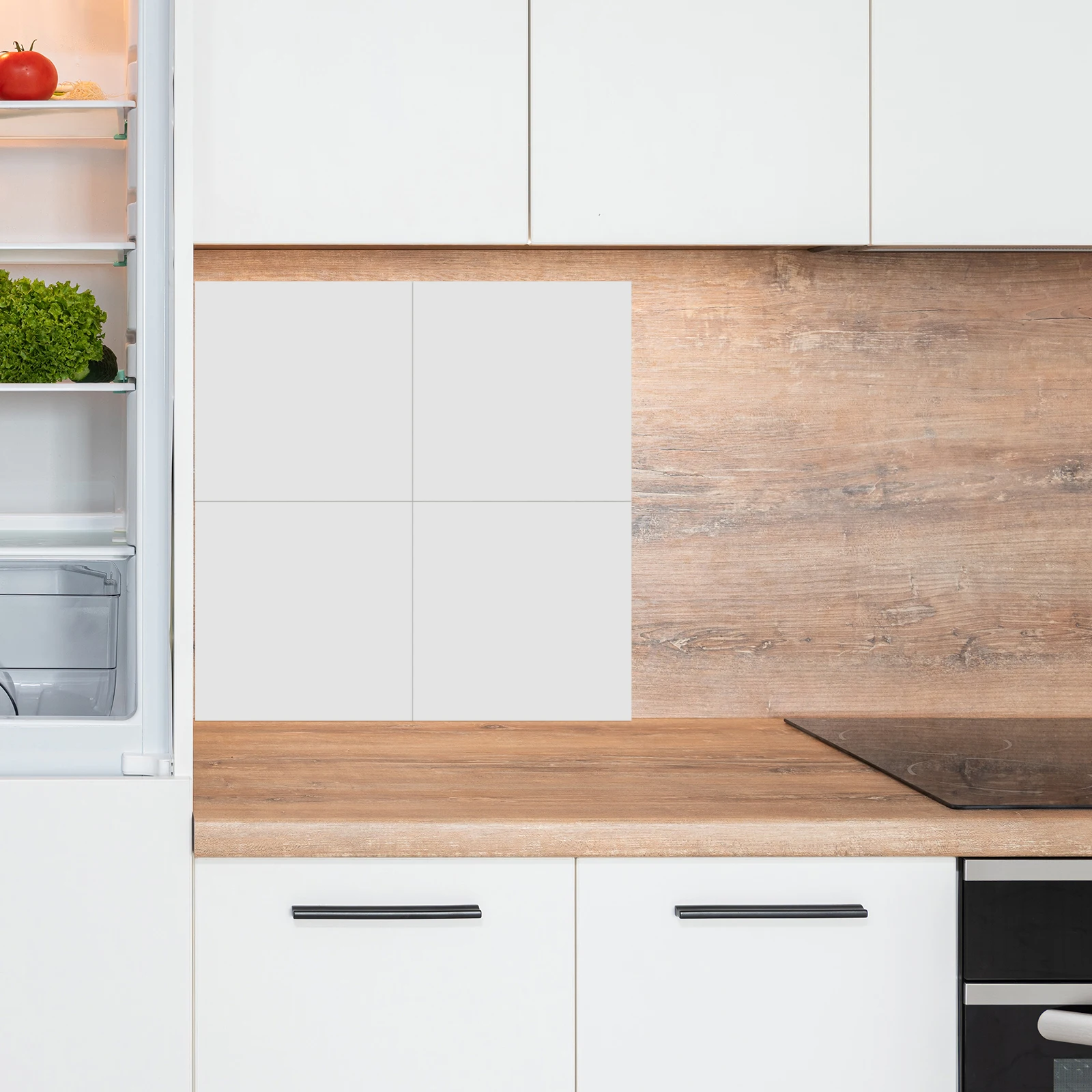 

10Pcs Hard Film Tile Stickers Self Adhesive Oil Proof for Kitchen Bathroom Wall Renovation Waterproof Removable Decals