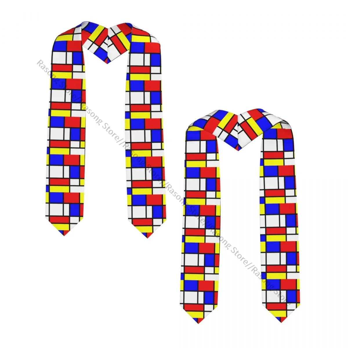 School Student Graduation Stole Mondrian Composition Sash Graduate Ceremony Graduation Stole Photo Props