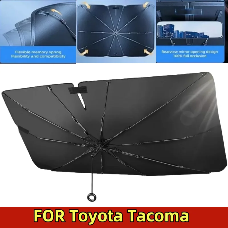 

Для Toyota Tacoma тянущее кольцо, автомобильный солнцезащитный козырек, лобовое стекло, складной передний зонтик, солнцезащитный козырек, автомобильный солнцезащитный козырек