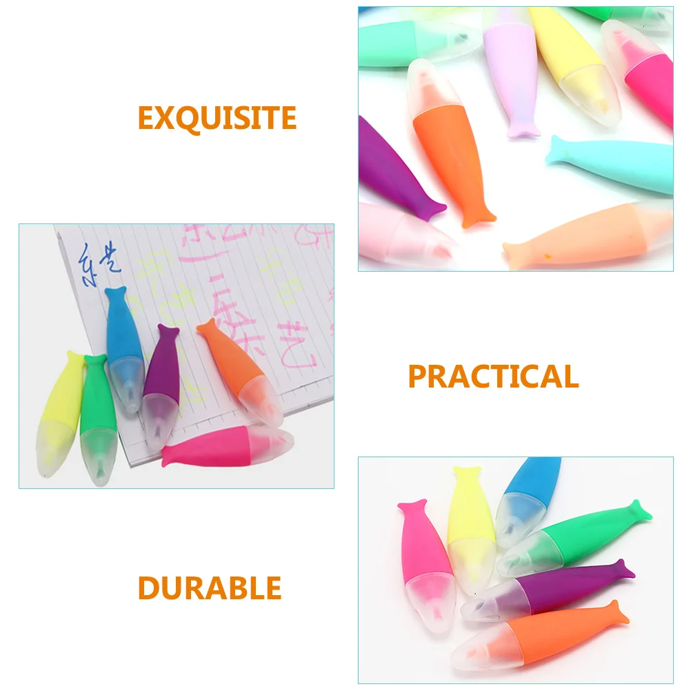 

12 Pcs Highlighter Fluorescent Watercolor Pen Pens for School Office Highlighters Markers