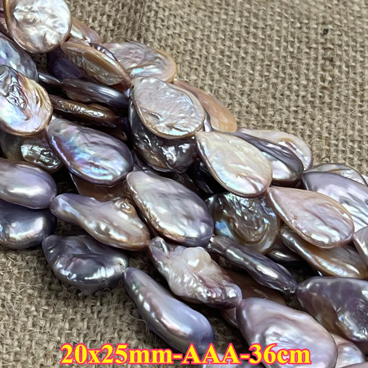 

20x25mmAAA Natural Freshwater Pearl Purple Large Drops Baroque Spacer Bead Jewelry Make DIY Necklace Bracelet Women Gift Wedding