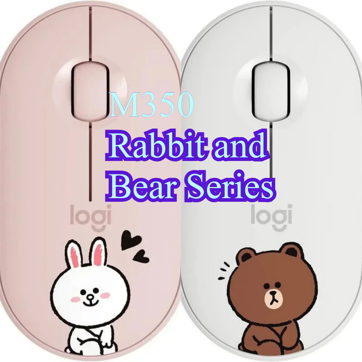 

Беспроводная Bluetooth-мышь Logitech Pebble M350, тонкая бесшумная конструкция для ноутбука, офиса, домашнего использования, совместимая с Mac и Windows