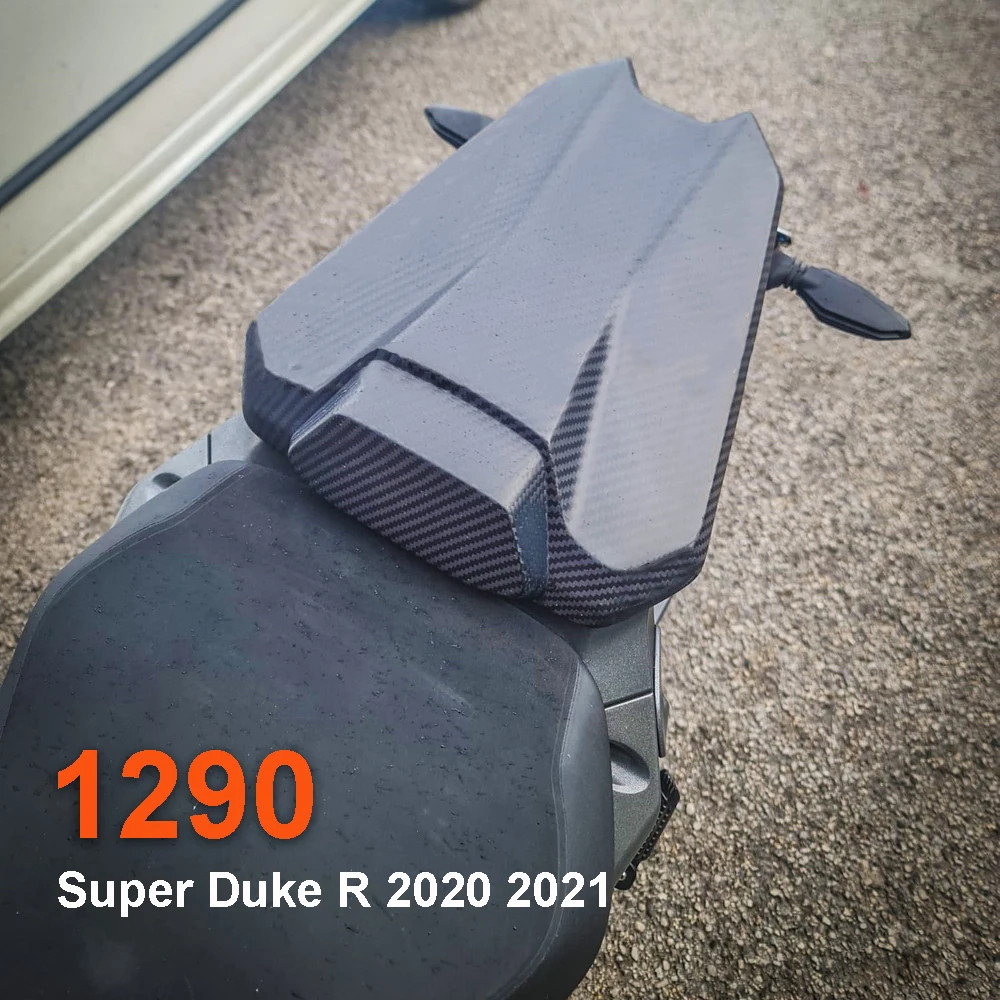 

Для 1290 Super Duke R 2020 2021, чехол на сиденье, обтекатель заднего пассажирского сиденья, аксессуары для мотоциклов, карбоновый черный