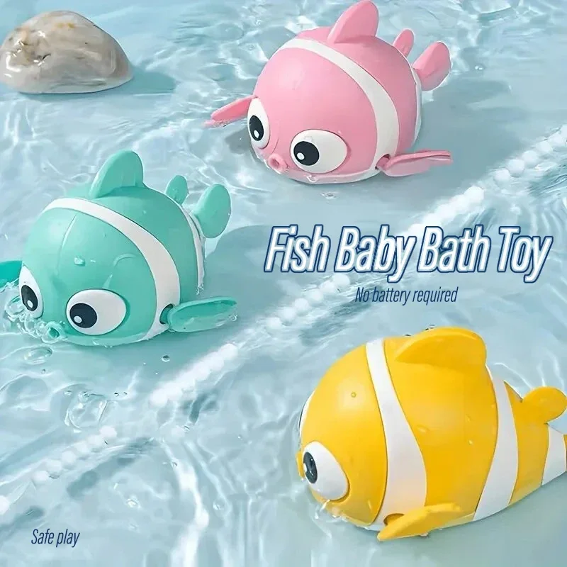 3pcs Clown Fish Baby Bath Toys Set Fun Water Play Toys for Indoor/Outdoor Activities Gifts Children's Bath Time Fun and Toddlers