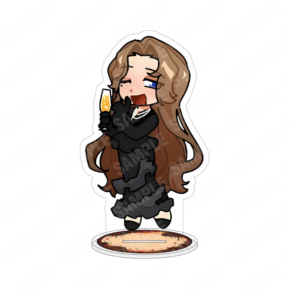 Game Limbus Company 10CM Acrylic Stand Keychain Faust Yi Sang Ishmael Celebration Chibi Desktop Decor Collectible Gift for Fans