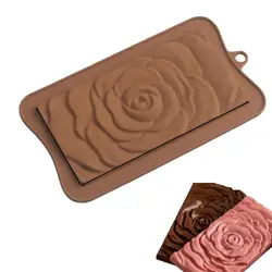 Chocolate Bar Molds Silicone Silicone Snap Bar Making Molds 3D Pattern Sugarcraft Cake Molds Food-Grade Chocolate Candy Molds