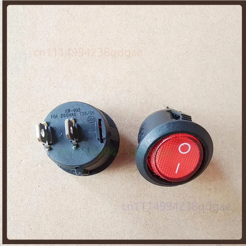 1PCS Round Rocker Switch For XW602 2 Pin 2 Position 10A 250VAC 20mm Cutout Repair Replacement Part
