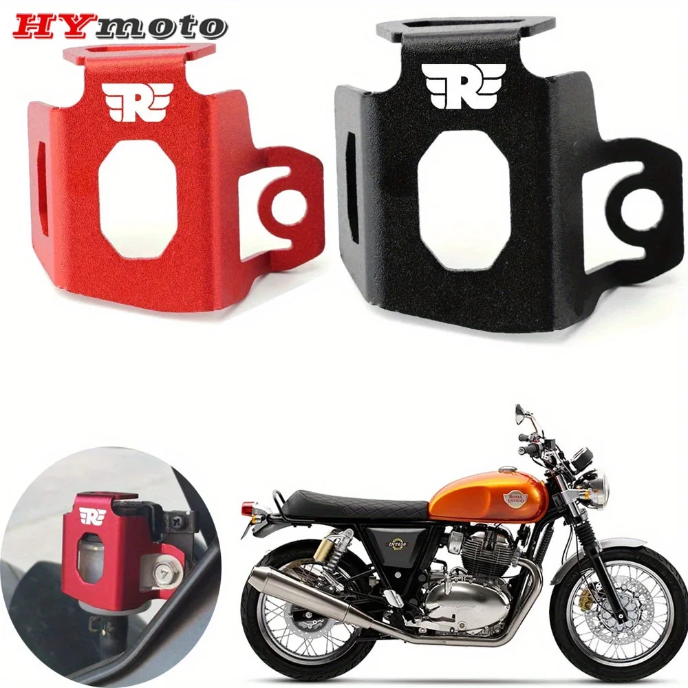 

For Royal Enfield Interceptor 650 CNC Aluminum Motorcycle Accessories Rear Brake Fluid Reservoir Guard Cover Protector