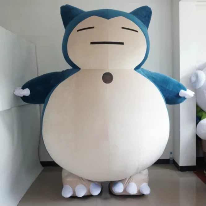Miniso Pokémon disfraz inflable de mascota snorlax Kirby Beast Walking Doll ropa publicidad Halloween vestido de fiesta de Navidad