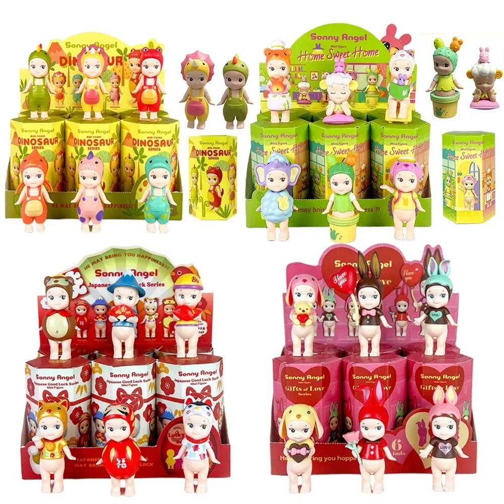 ホットエンジェルブラインドボックスフィギュアヒッパー動物イースターシリーズアニメフィギュア装飾品人形デスクトップ飾りクリスマスギフト