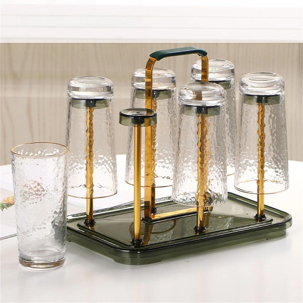 

Cup Drying Rack Coffee Mug Holder Glass Cup Rack Mug Organizer Storage For Kitchen Countertop Dinning Table Storage Holder