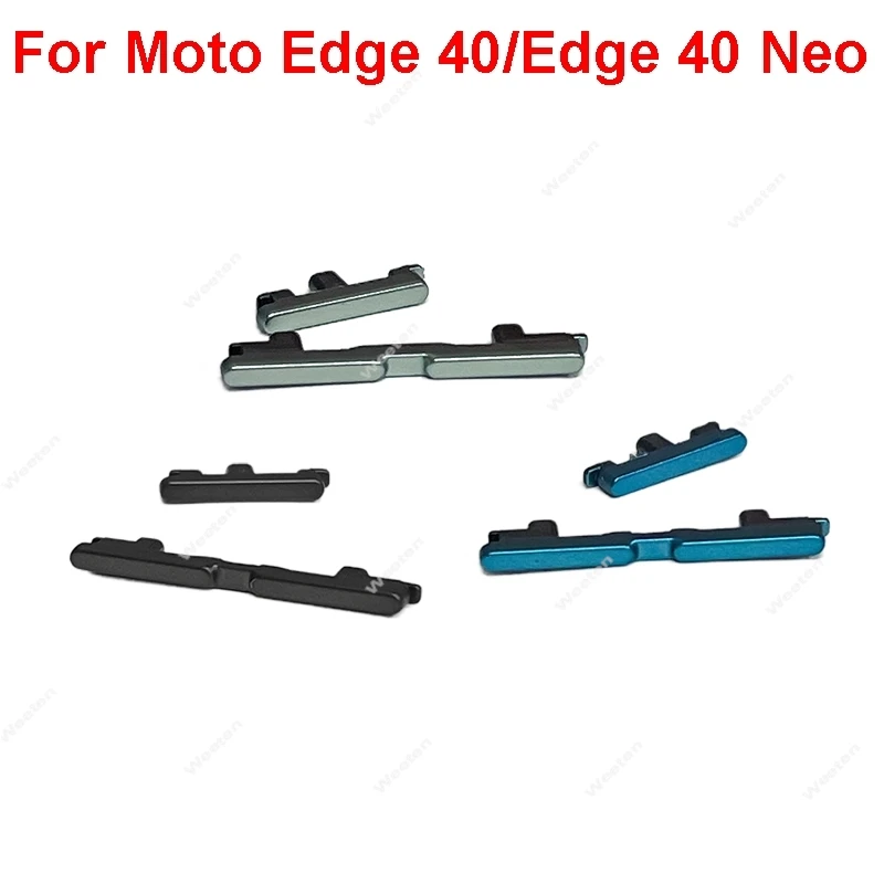 Bouton de volume d\'alimentation pour Motorola MOTO, Edge 40, Edge 40, Neo, On, OFF, Touche latérale, Câble flexible, Pièces de rechange