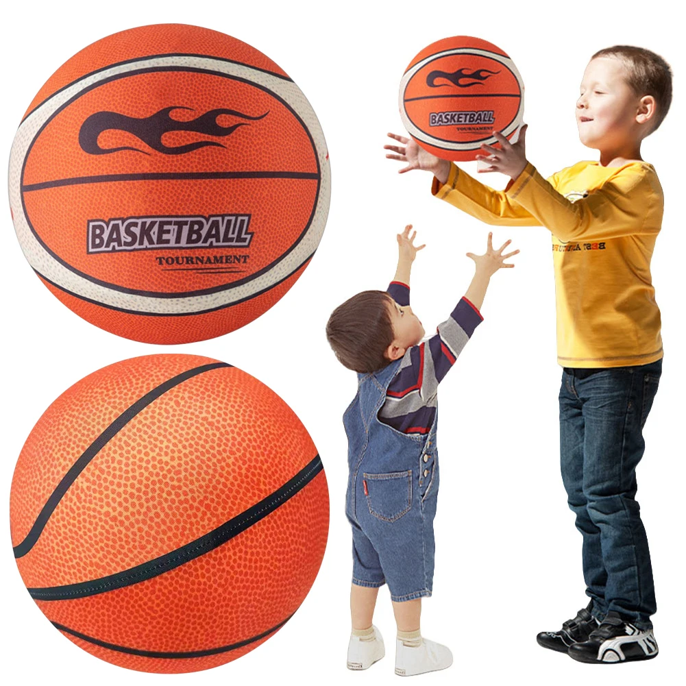 

18/21/24cm Silent Basketball High-Resilience Training Foam Ball Size 3/5/7 No Noise Basketball for Various Indoor Activities