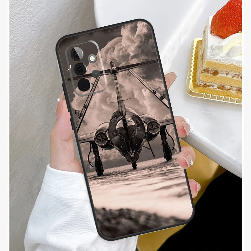 Aircraft Plane Case For Samsung Galaxy A15 A25 A35 A55 A51 A71 A12 A32 A52 A13 A33 A53 A14 A34 A54 Cover