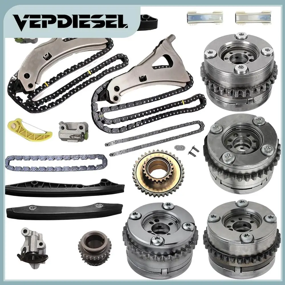 

1 Set 60009367 Timing Chain Camshaft Adjuster Kit For 2012-2018 M278 Mercedes-Benz GL500 GL450 GLS550 E550 X166 4.7L V8 Turbo
