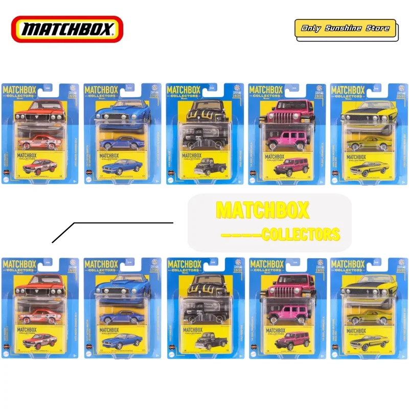 New Matchbox Collector Series Mix 4Z 1:64 Scale Model Car Toys Collectible Diecast Vehicle Mazda Ford Mustang Jeep GBJ48
