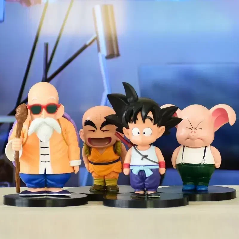 Dragon Ball Anime Figure Roshi Chi-chi Kuririn Master Action Figure Figurine Collection Model Room Decor Model Doll Kid Toy