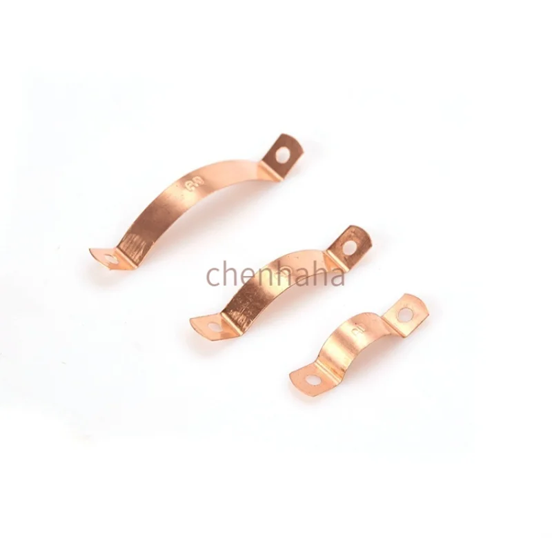 

Tp2 Copper Saddle Pipe Clamp Fixed Clamp U-Shaped Clamp 15mm 22mm 28mm Hose Clamp Water Pipe Clamp Ohm Clamp Hoop