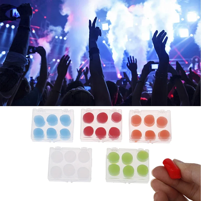 Noise Cancelling Soft Silicone Earplugs Flexible Ear Plugs for Swimming Sleeping