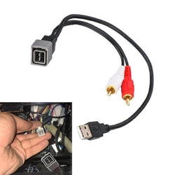 Radio 8 Pin interface USB Port Input Retention Cable for Nissan Car Audio Replacement