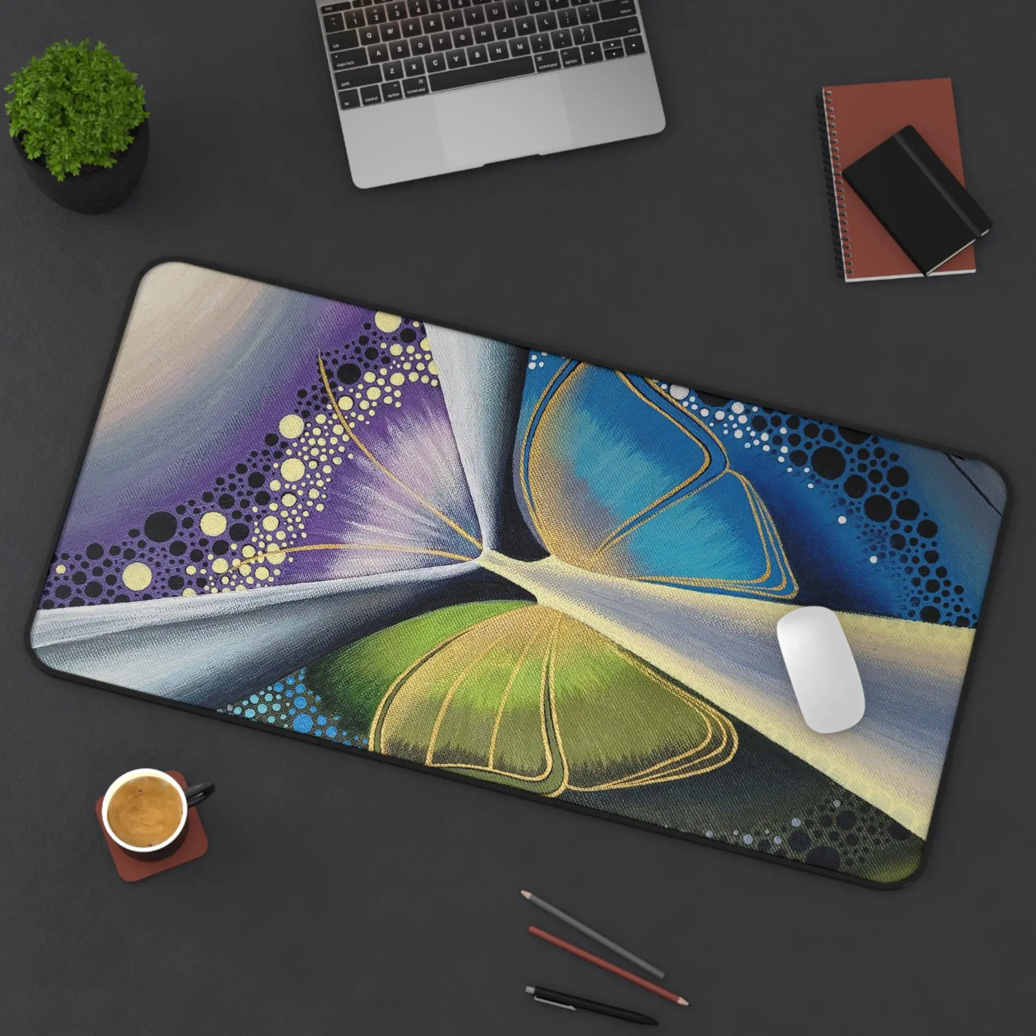 

Настольный коврик с художественным узором бабочки, винтажные коврики для компьютерной мыши, красивый настольный аксессуар, милый офисный подарок, игровые коврики