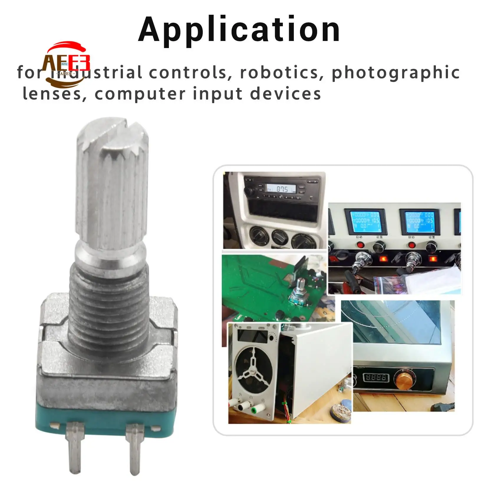 AEE3-(7 Pin 20MM)10 PCS 360 Degree EC11 Rotary Encoder Code Switch Digital Potentiometer With Caps