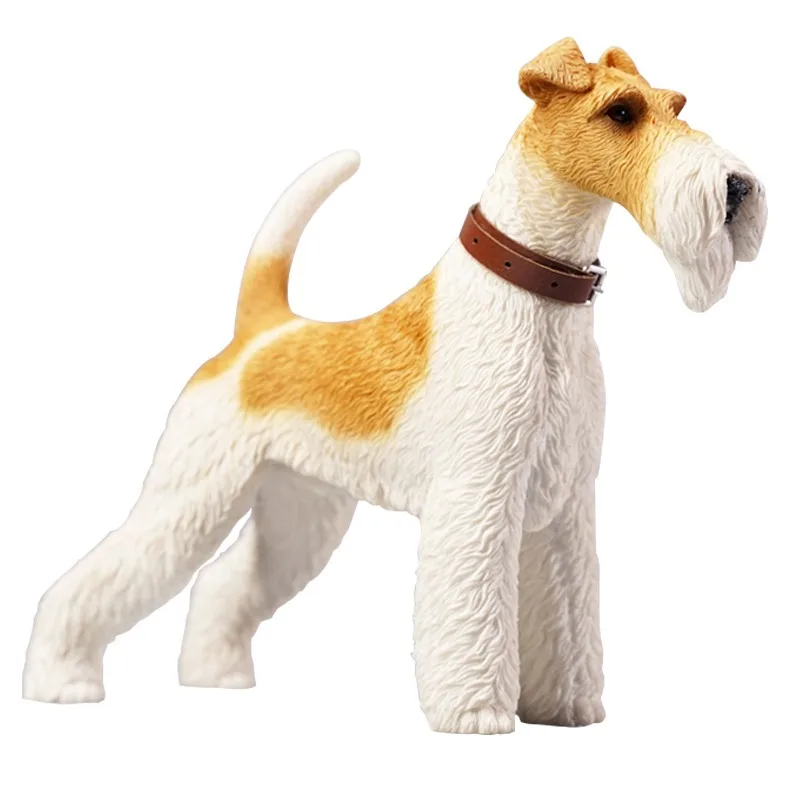 Foxhound model, simulated dog ornament creative animal healing figure can be matched with soldiers