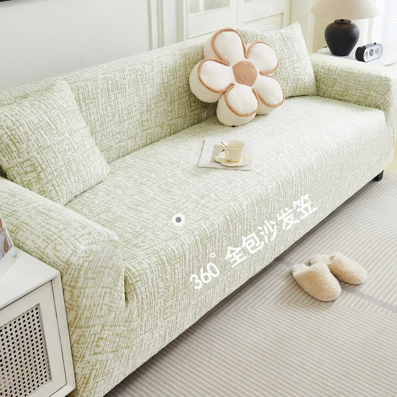 All Seasons Fit Full Wrap Summer Cool Ice Silk Sofa Slipcover Stretch Anti Cat Scratch Universal Sofa Cover For All Sofa