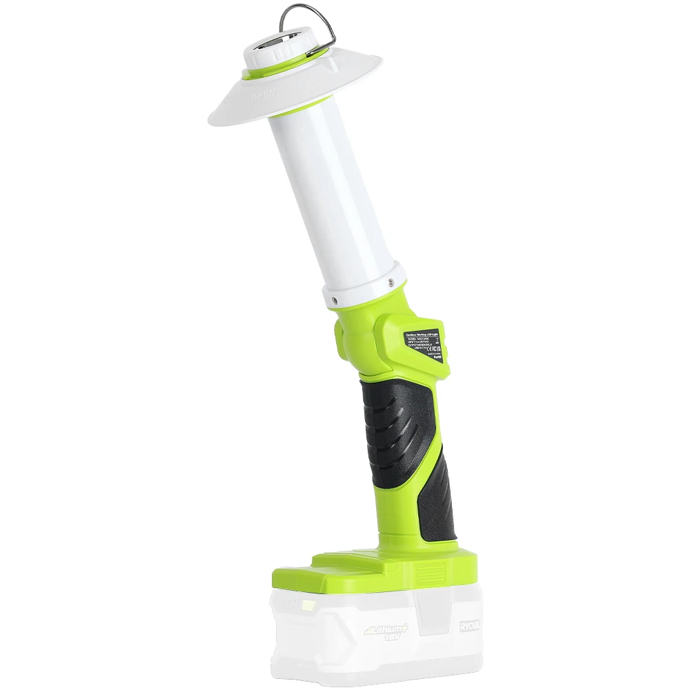 

Фонарь 8W 800LM для аккумулятора Ryobi 18v, с USB-выходом, крючком, аварийным освещением для кемпинга, походов, активного отдыха (без аккумулятора)